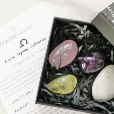 Libra Gemstone Crystal Set